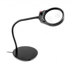 Lampa biurkowa USB LED z lupą PDOK PD-4S 8D 3x zoom