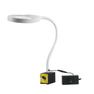 Lampa LED z lupą PDOK PD-032B biała 8D 3x powiększenie z podstawą magnetyczną