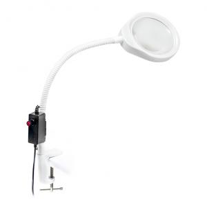 Elastyczna lampa serwisowa LED z lupą PDOK PD-032A 8 dioptrii 3x zoom biała