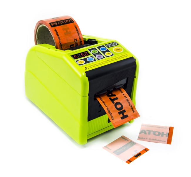 Dyspenser taśmy samoprzylepnej z nieprzylepną końcówką produkcyjną i makrami RT-9000F