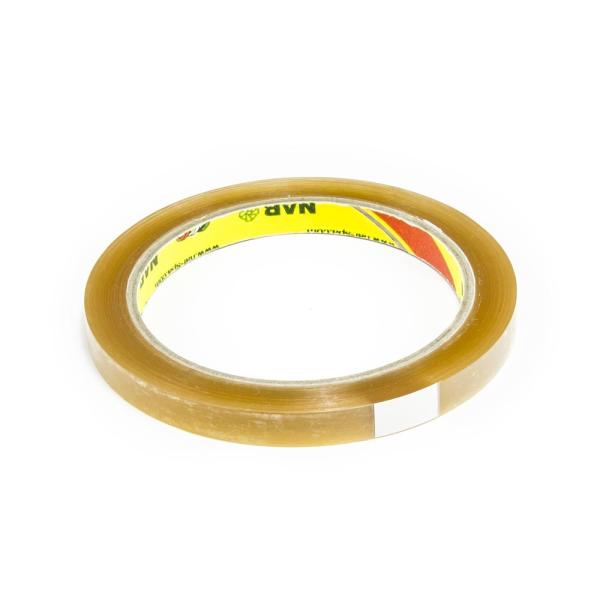 Taśma klejąca do zamykania toreb, szerokość 9 mm, przezroczysta