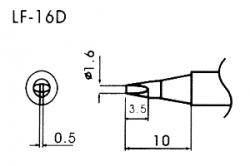 Bezołowiowy grot lutowniczy LF-16D