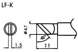 Grot do lutownic bezołowiowych LF-K