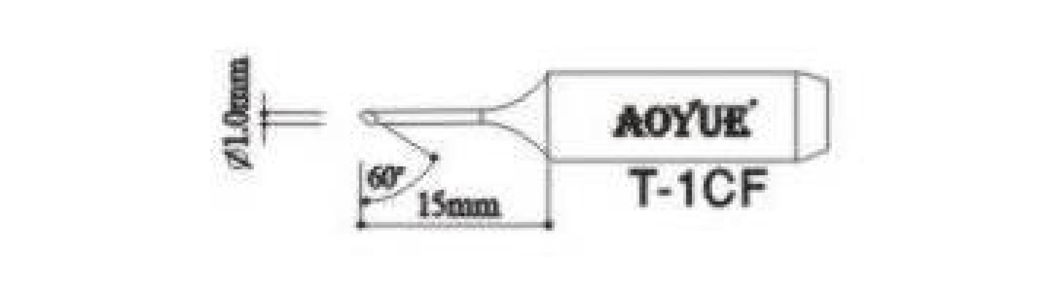 Grot do klasycznej lutownicy T-1CF