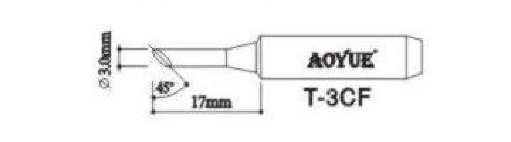 Końcówka do klasycznej lutownicy T-3CF