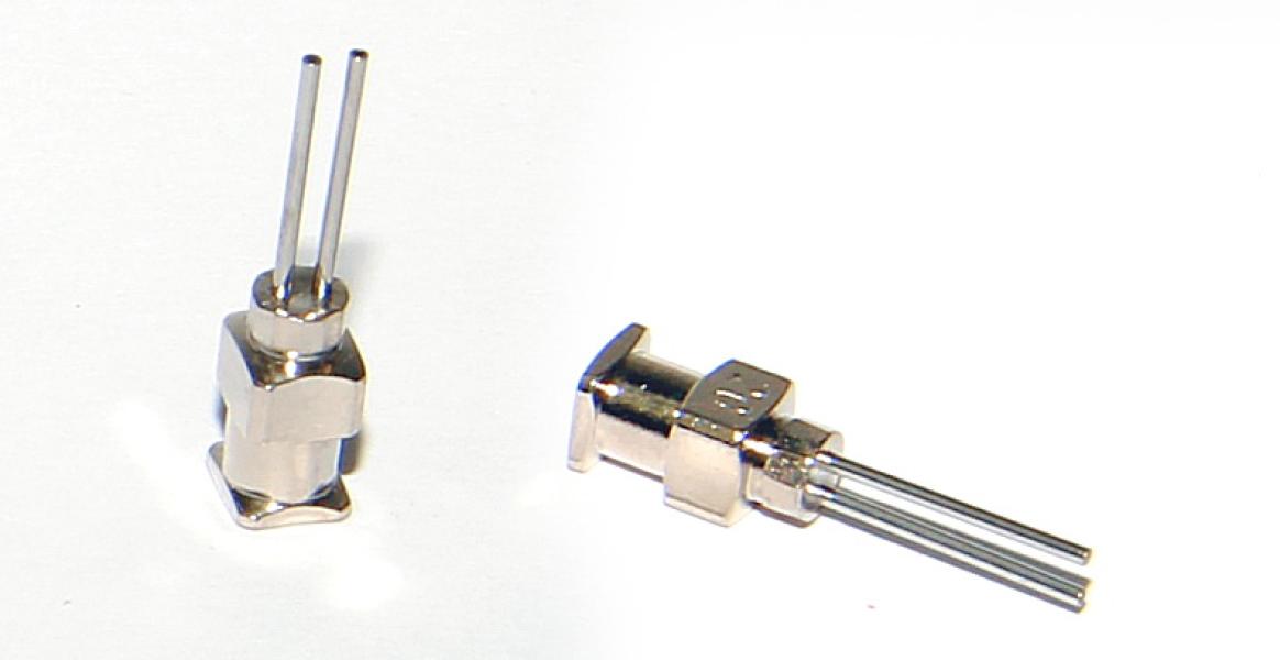 Igły dozujące ze stali nierdzewnej z podwójnym końcem 20G 1szt