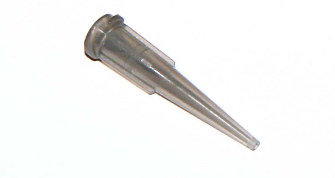 Stożkowe plastikowe igły dozujące szare 16G 1szt