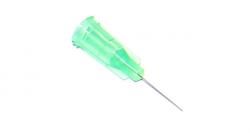 Przyklejone igły dozujące z kaniulą ze stali nierdzewnej 12,7 mm ciemnozielone 34G 1szt