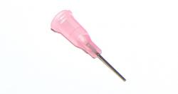 Przyklejone igły dozujące z kaniulą ze stali nierdzewnej 12,7 mm różowe 20G 1szt