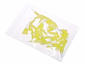 Przyklejane igły dozujące z kaniulą ze stali nierdzewnej 12,7mm żółte 32G 50szt