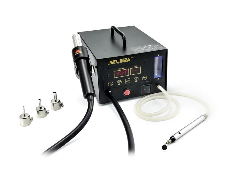 Stacja gorącego powietrza 852A++ z pincetą próżniową