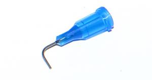 zakrzywione igły aplikacyjne 90° z kaniulą ze stali nierdzewnej niebieskie 22G 1szt