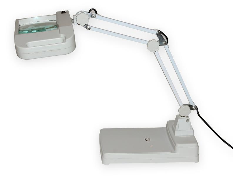 Lampa powiększająca T86-I z dużą soczewką powiększającą o powiększeniu 5D
