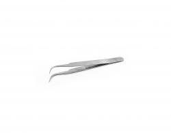 Zakrzywiona, niemagnetyczna pęseta ze stali nierdzewnej