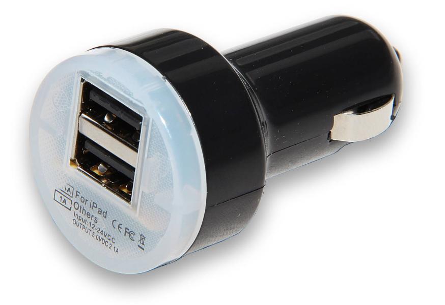 Adapter papierosowy do ładowania urządzeń USB