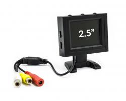 Przenośny monitor LCD 2,5" 12V 480x228px Cinch