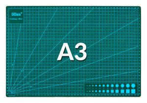 Mata do cięcia dwustronna zielona A3 45x30cm