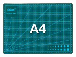 Mata do cięcia dwustronna zielona A4 30x22cm