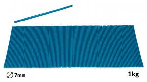 Niebieskie wkłady topliwe do pistoletu do kleju o średnicy 7 mm 1 kg