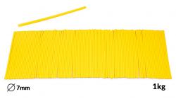 Topliwe żółte wkłady do pistoletu do kleju o średnicy 7 mm 1 kg