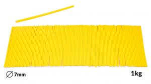 Topliwe żółte wkłady do pistoletu do kleju o średnicy 7 mm 1 kg
