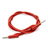 Kabel połączeniowy banan - banan 100cm czerwony