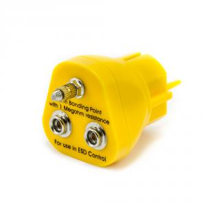 Wtyczka uziemiająca do akcesoriów ESD, 1x M5, 2x kołek ESD 10 mm