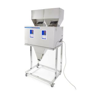 Podwójna przemysłowa maszyna dozująca do materiałów sypkich i mieszanek 2x 2-500g