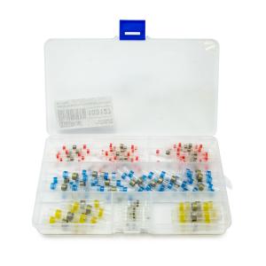 Złącza lutowane z koszulką termokurczliwą, 1,7-6mm 100szt