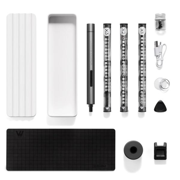 Precyzyjna wkrętarka akumulatorowa Wowstick 1F+ z zestawem 56 końcówek