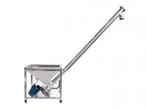 Pochylony przenośnik ślimakowy ze zbiornikiem 150 l/min