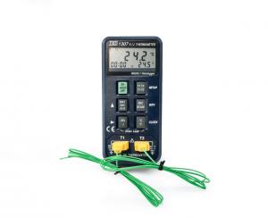 Dwukanałowy termometr termoparowy TES 1307 z funkcją rejestratora danych