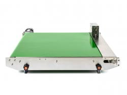 Przenośnik taśmowy do zgrzewarki ciągłej DBF-770 o szerokości 600 mm