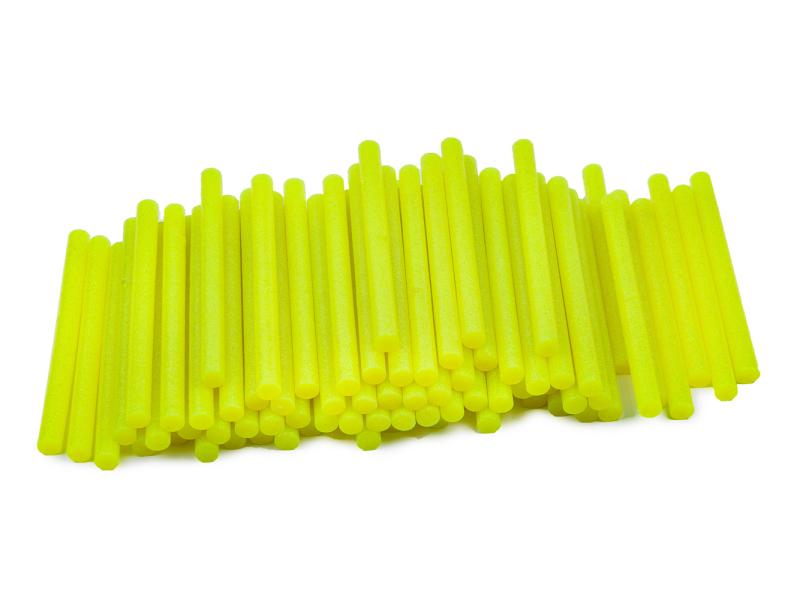 Wkłady do pistoletu do klejenia na gorąco żółte z brokatem (brokat) średnica 11 mm, 1 kg