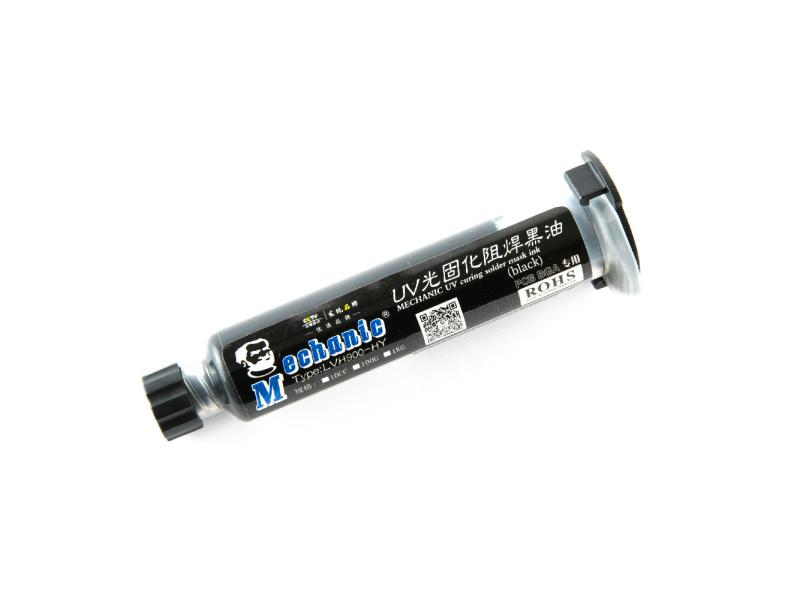 Lakier utwardzany promieniami UV do masek nielutowniczych czarny