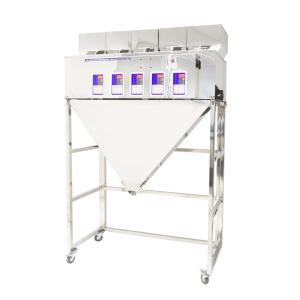 Pięciogłowicowy automatyczny dozownik do materiałów sypkich i mieszanek 5x 10-500g