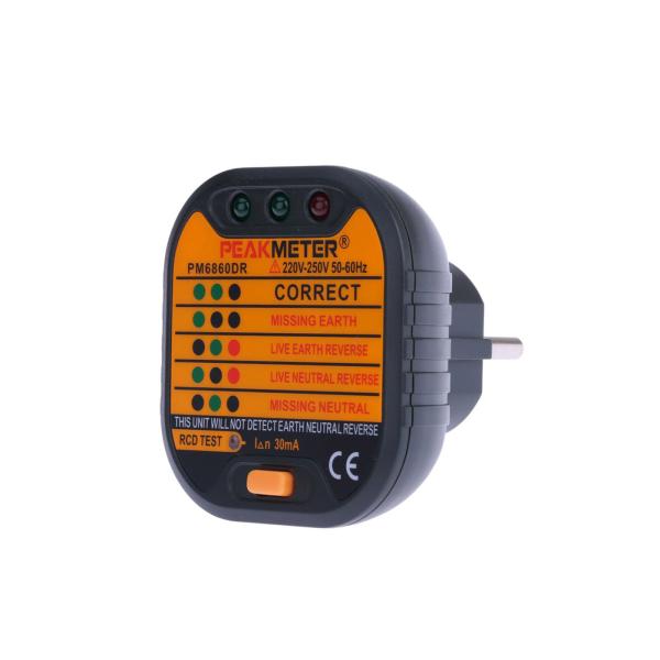 Tester gniazd 230v/50Hz PM6860DR