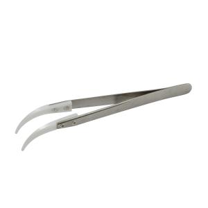 Pęseta ceramiczna z korpusem ze stali nierdzewnej odpornym na wysoką temperaturę i zaokrąglonymi końcówkami