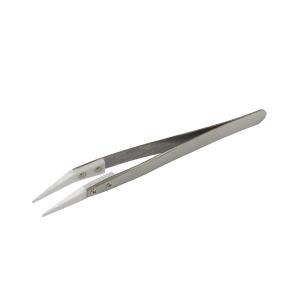 Pęseta ceramiczna z korpusem ze stali nierdzewnej, odporna na wysokie temperatury, zakrzywione końcówki