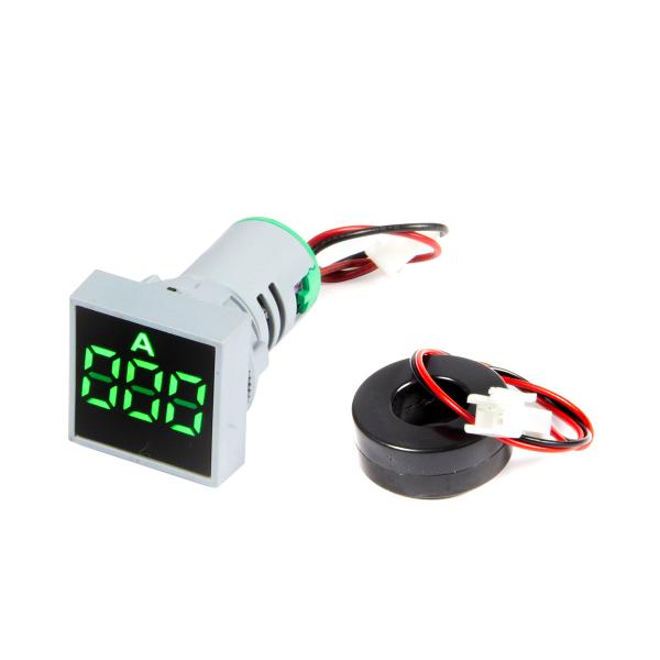 Cyfrowy amperomierz AC 0-100A do montażu wpuszczanego 22 mm kwadratowy