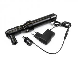 Mikroskop monokularowy z powiększeniem 30-200x i wewnętrznym oświetleniem do inspekcji i defektoskopii