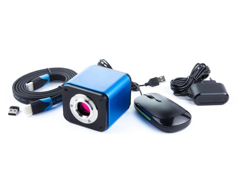 Inteligentna kamera do mikroskopów z autofokusem 5 Mpix, HDMI, USB, Wifi, kartą SD i oprogramowaniem pomiarowym