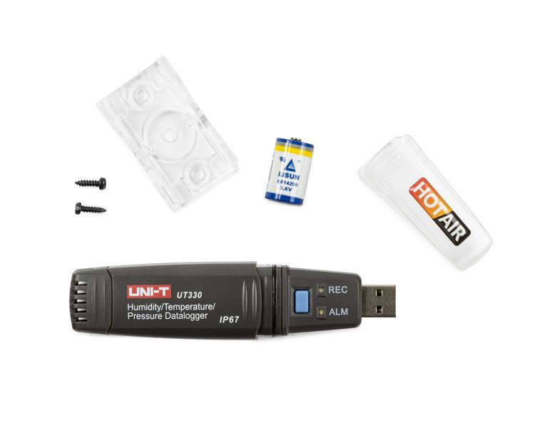 Rejestrator temperatury i wilgotności UNI-T UT330B z USB i IP67
