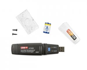 Rejestrator temperatury, wilgotności i ciśnienia UNI-T UT330C z USB i IP67
