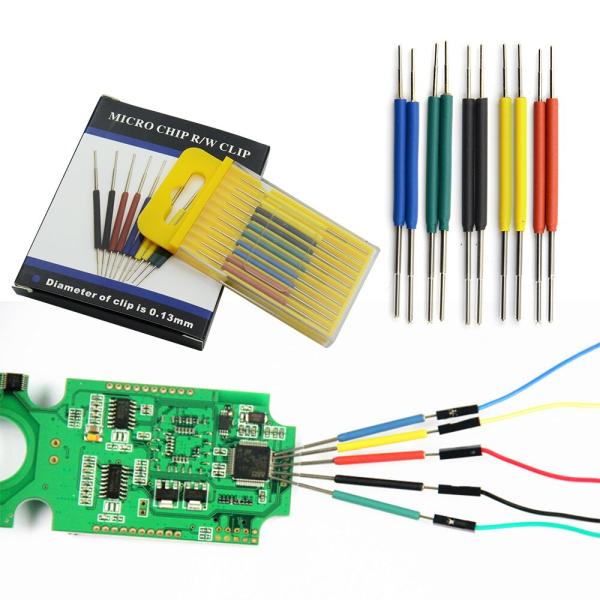 Zestaw haczyków SMD 10szt z przewodami