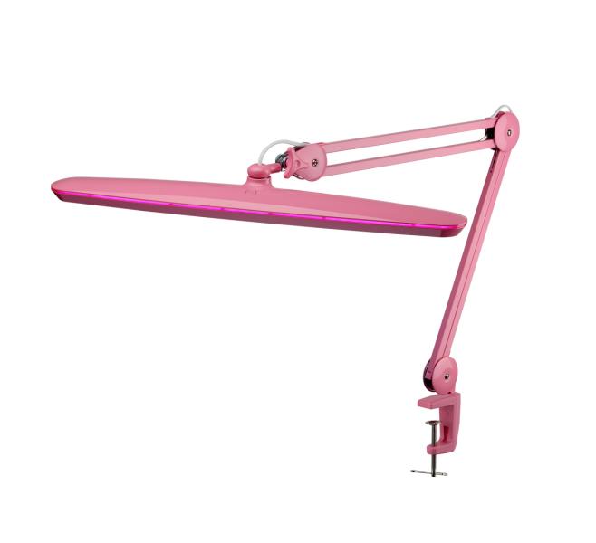 Różowa kosmetyczna lampa stołowa LED - IB-9503 z regulacją jasności
