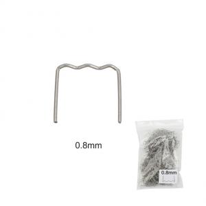 Zszywki do zszywacza plastikowego - wełna płaska 0,8 mm, 100 szt