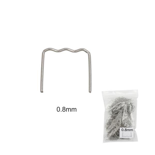 Zszywki do zszywacza plastikowego - wełna płaska 0,8 mm, 100 szt