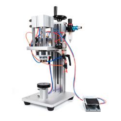 Prasa stołowa do zaciskania / zakręcania szklanych butelek i flakonów na perfumy