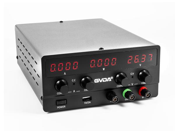 Regulowany zasilacz impulsowy GVDA SPS-H3010 30V/10A z wyjściem USB 5V 2A